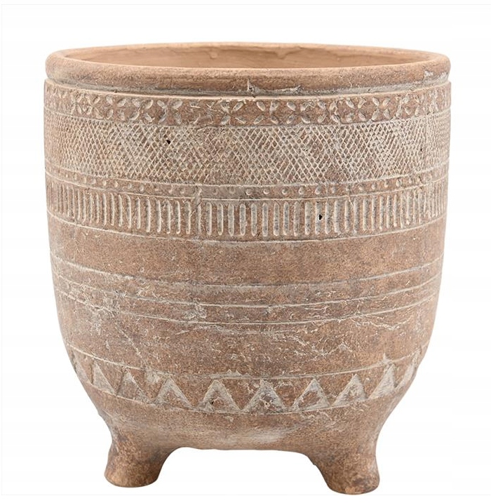 DONICZKA CERAMICZNA BEŻOWA24,5x20,5 OZDOBNAOSŁONKA