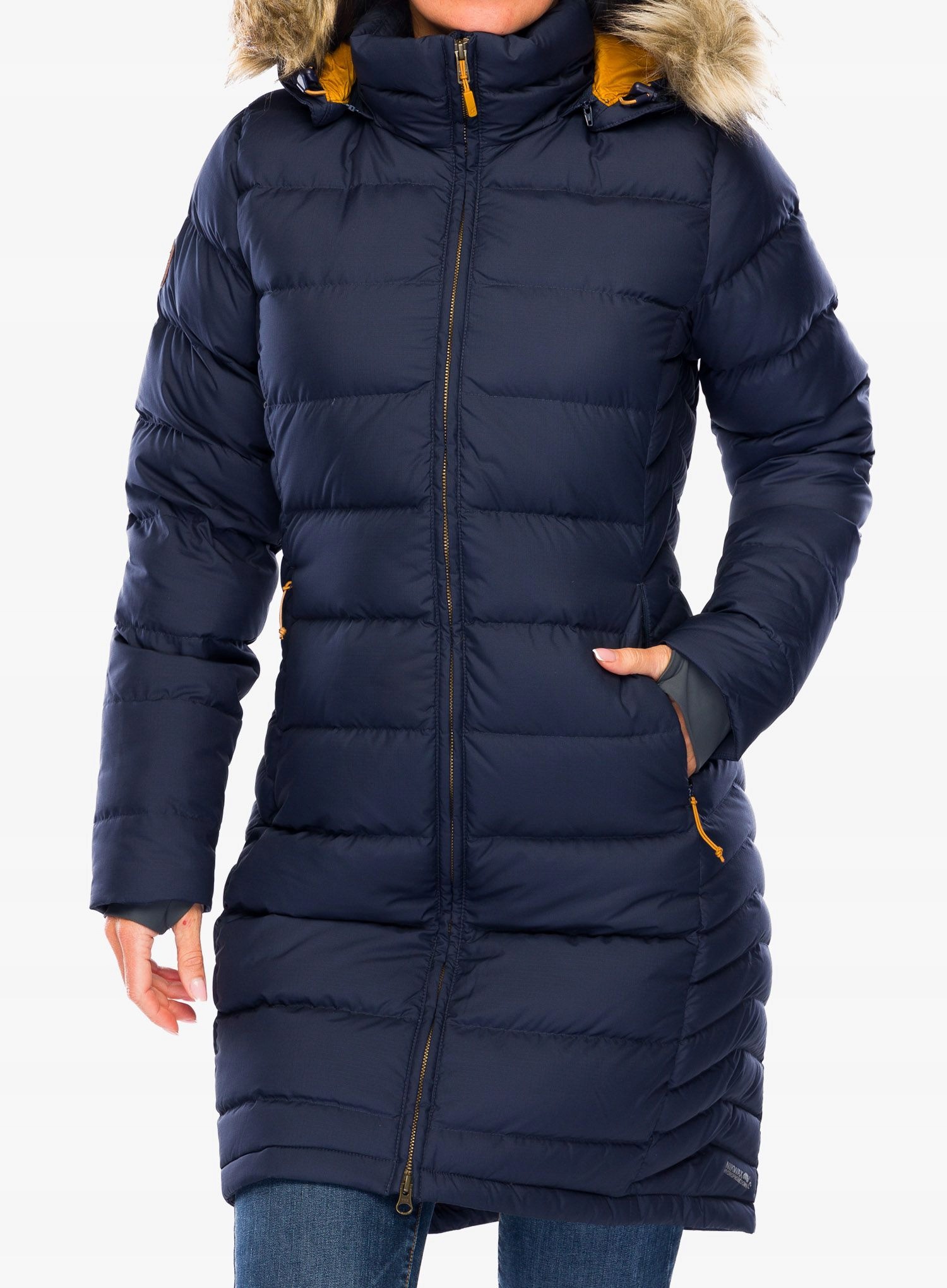 Dámský kabát Rab Deep Cover Parka deep denim Xs