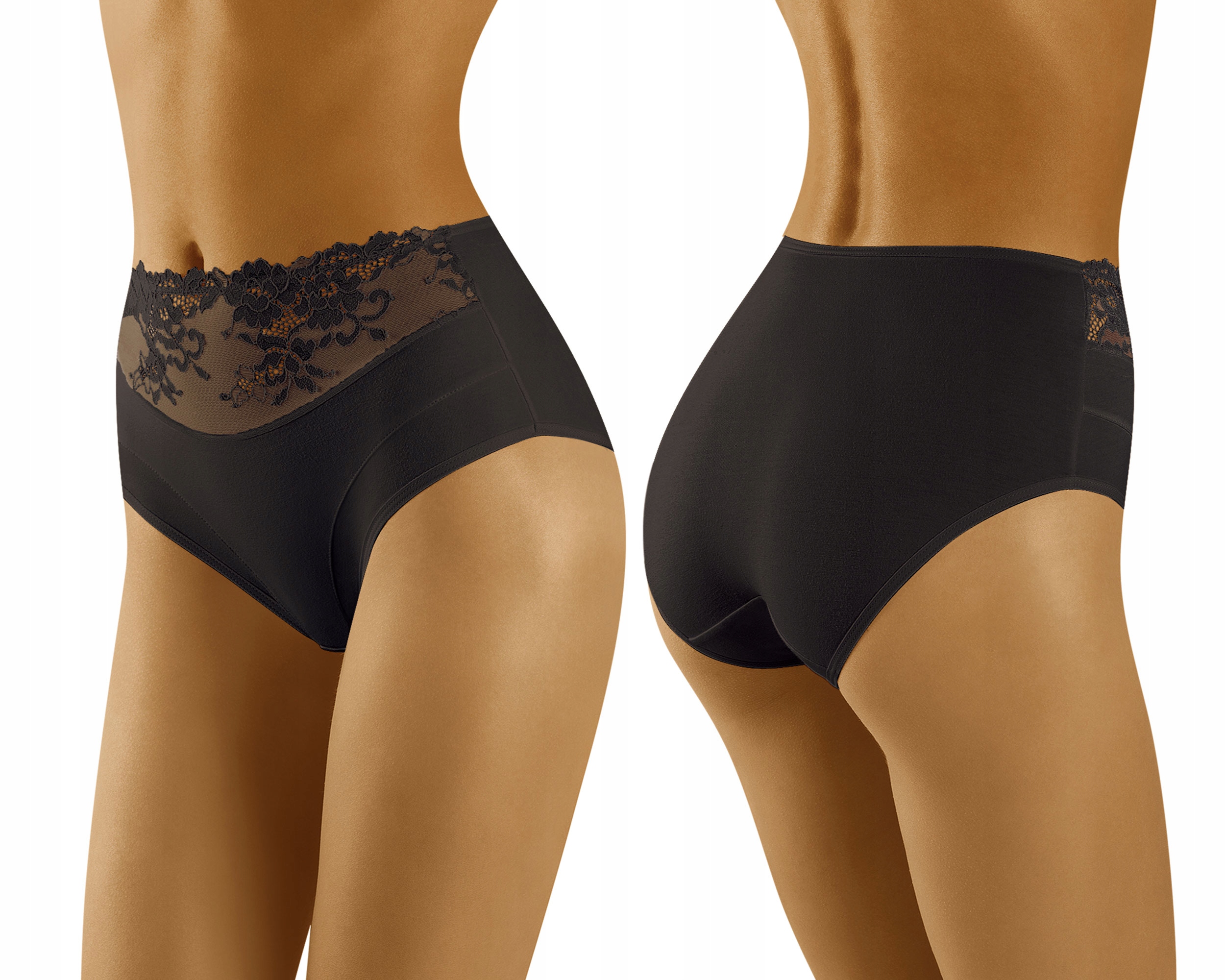 

Wolbar Klasyczne Figi Eco-hi Majtki Koronkowe 2XL