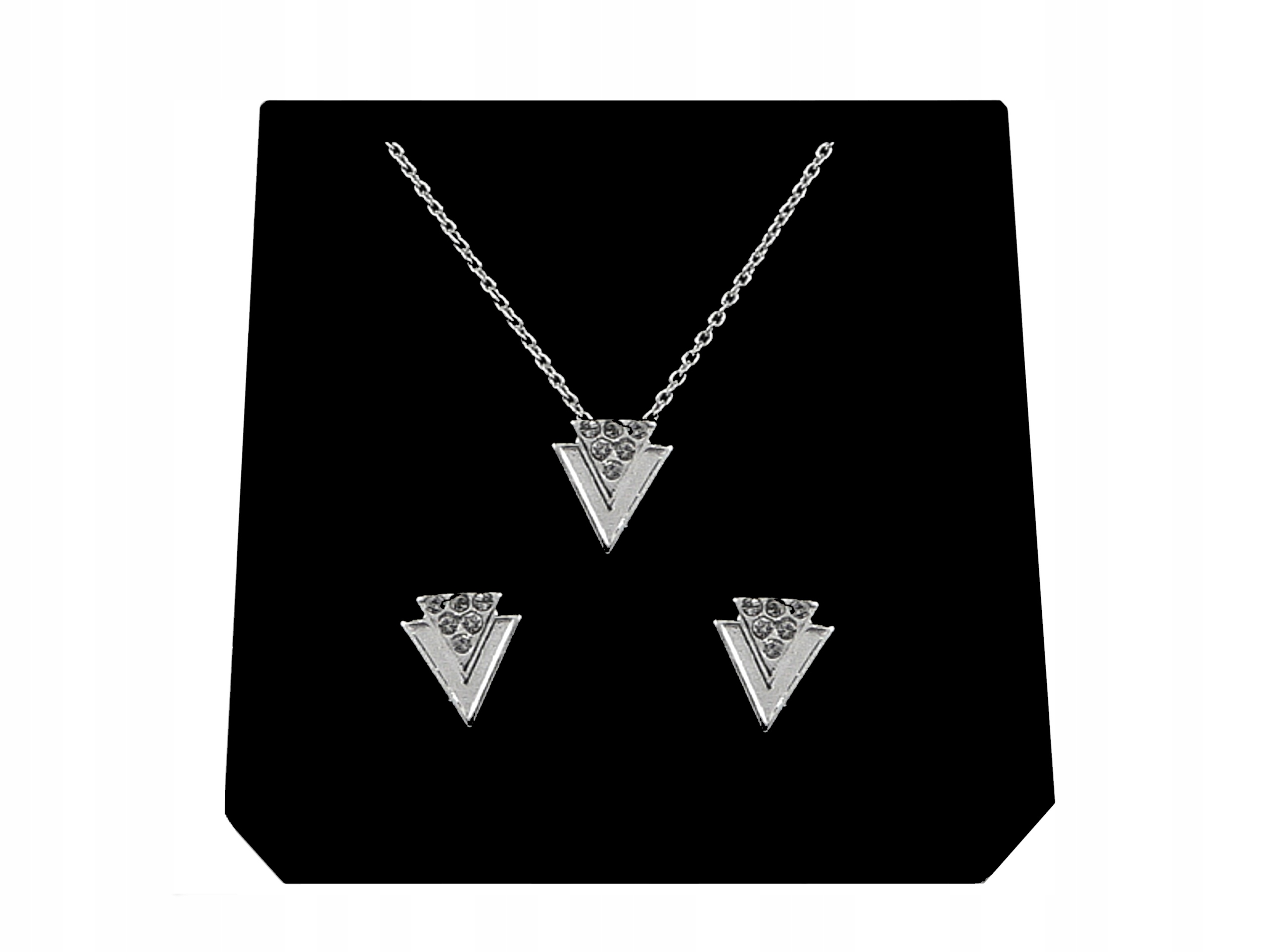 

Srebrny Komplet Naszyjnik Kolczyki srebro 925