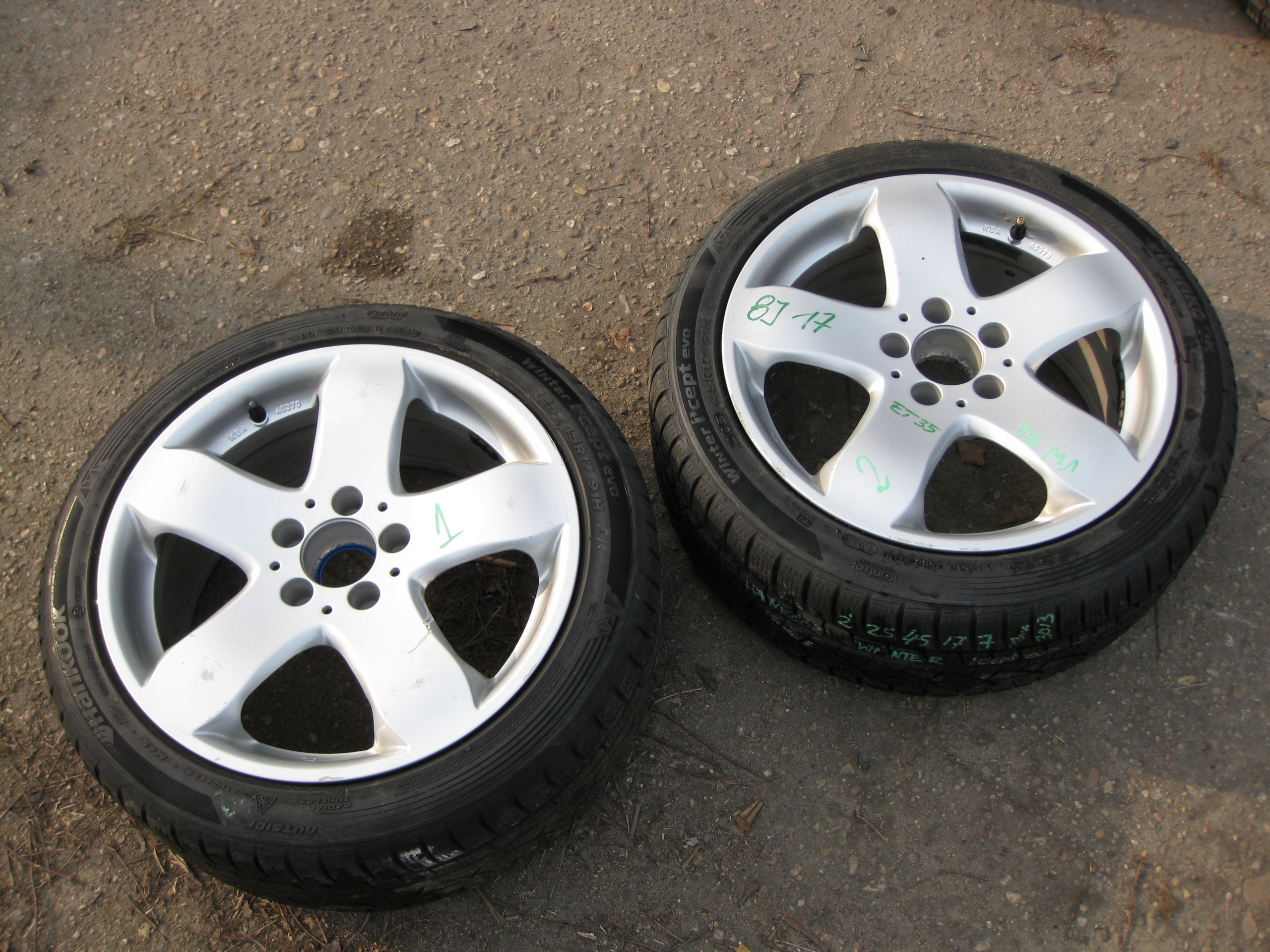 VW disc aluminium 8X17 ET35 KBA45370