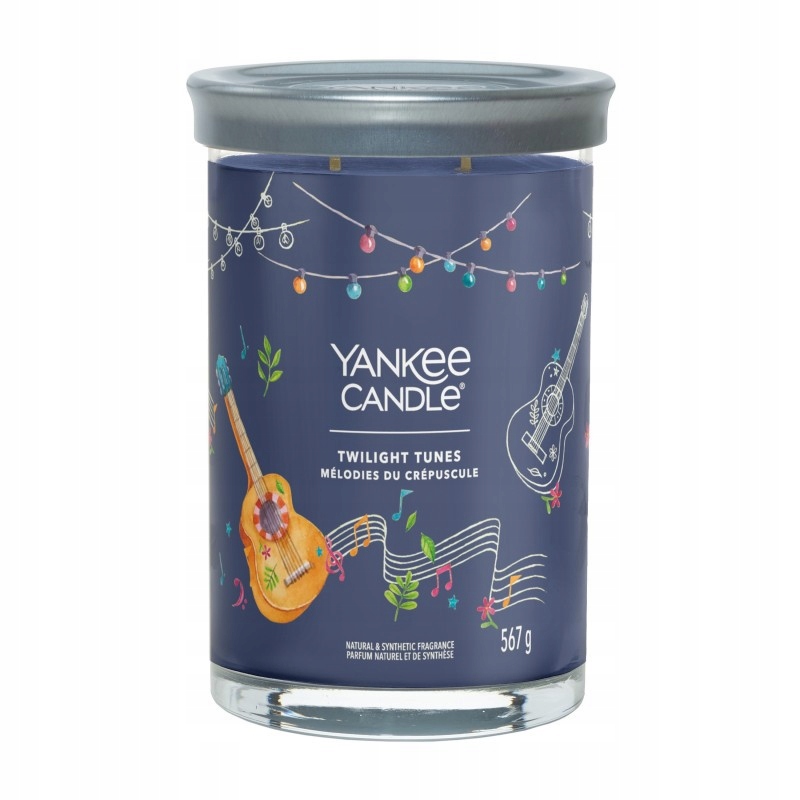 Velký sklenice na svíčku Yankee Candle Signature od Twilight Tunes
