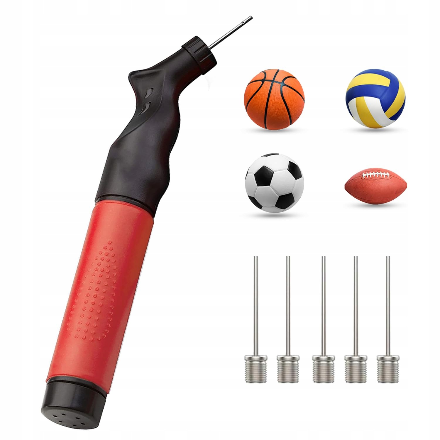 Pompka do piłek sportowa uniwersalna Active 100 z igłą długość 20 cm