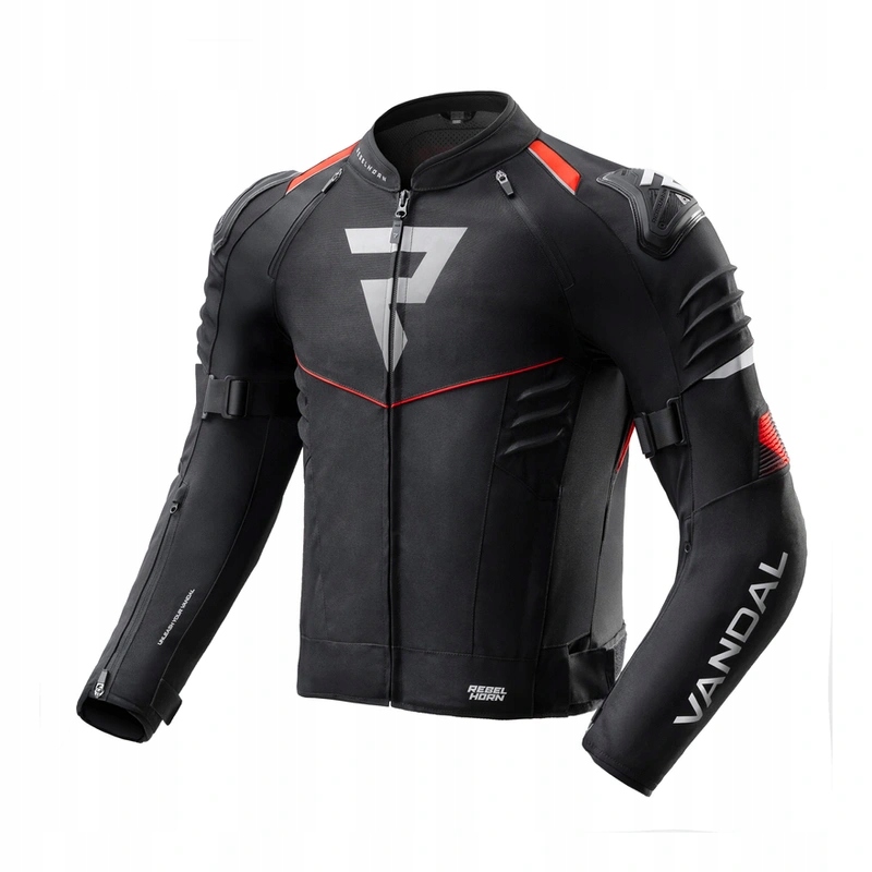 Motocyklová bunda Rebelhorn Vandal 2 Black/red čierna červená Darčeky