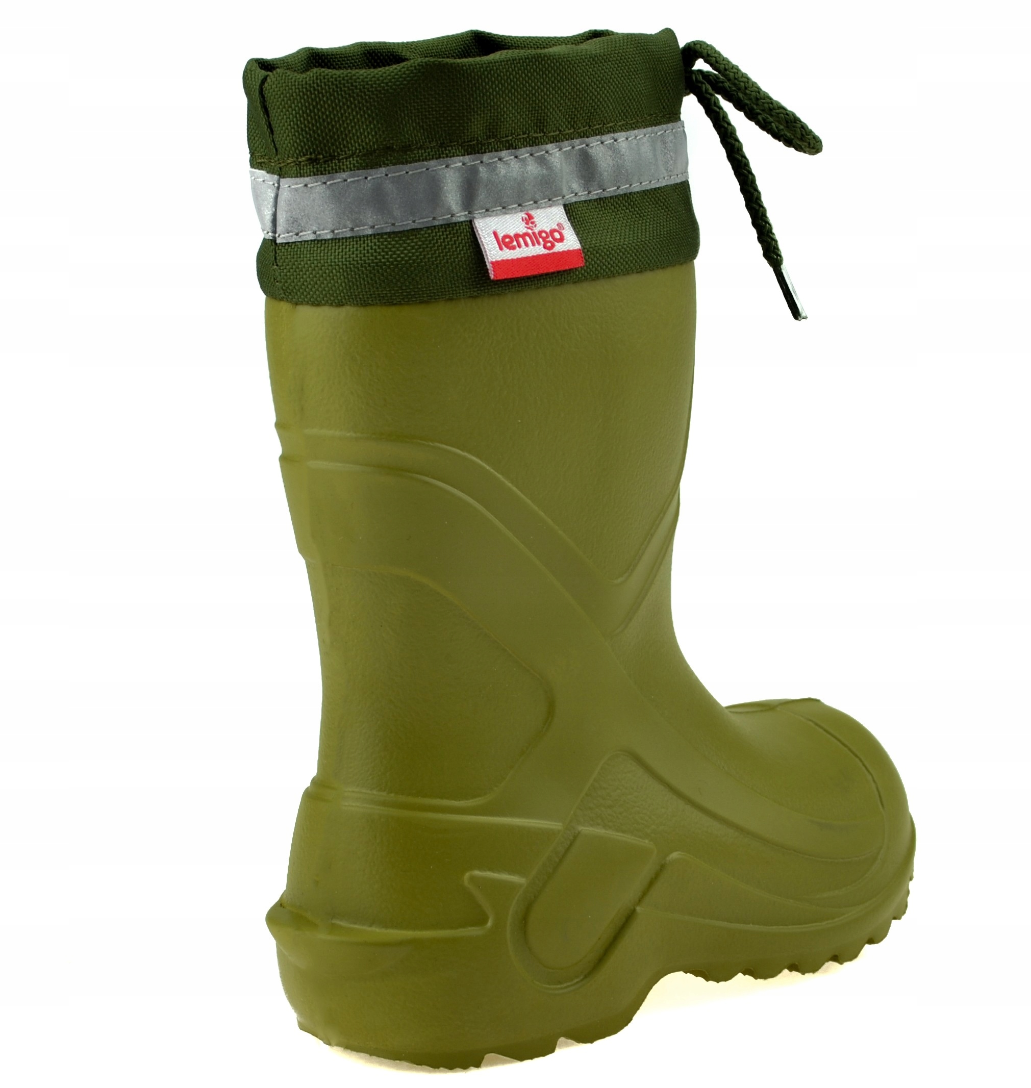 Dziecięce Kalosze piankowe Camp oliwkowe lekkie 30 Materiał pianka
