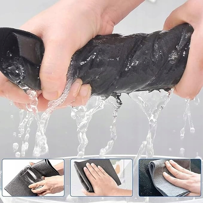 10 X MAGICZNA ŚCIERECZKA SZMATKA DO MYCIA OKIEN SZYB LUSTER AUTA BEZ SMUG Marka Satis