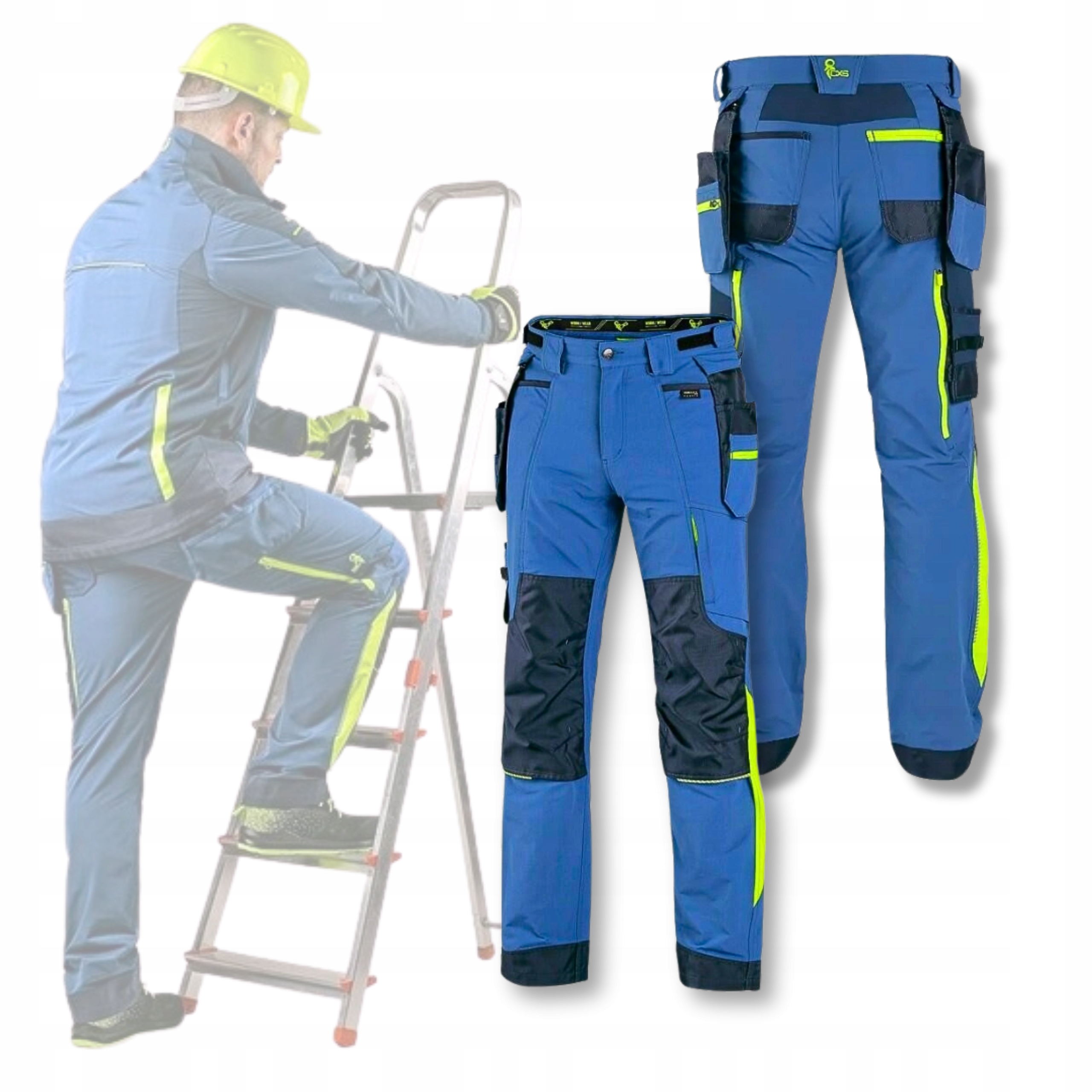 Spodnie Robocze Ochronne Cxs Cordura Odblaskowe Wzmocnione Stretch 52