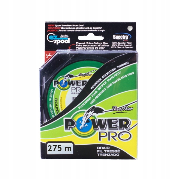 Plecionka Power Pro Moss Green 0,36mm 275m zielona 30kg 1szt.