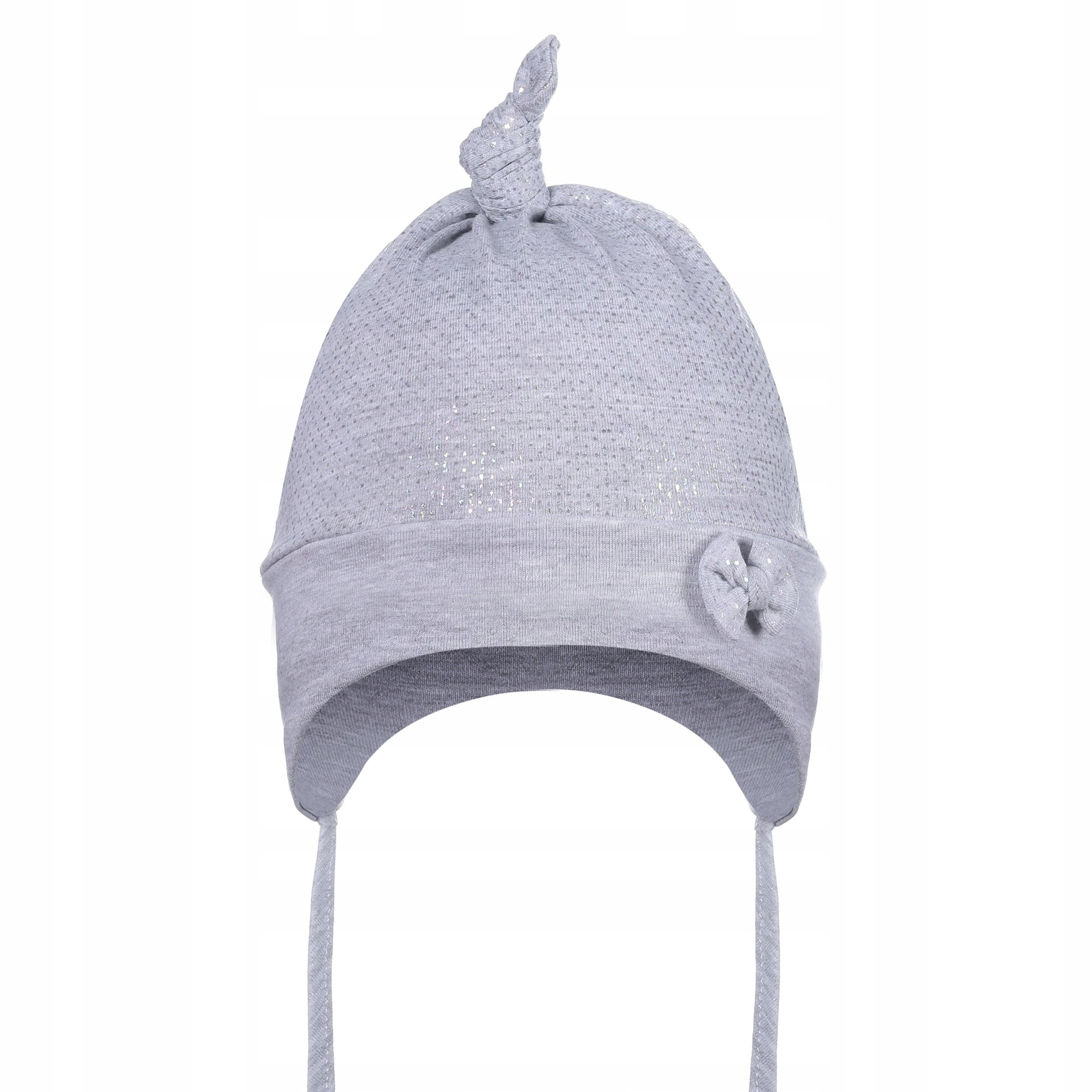 

Czapka Bawełniana Dziewczęca Wiązana Z Kokardką