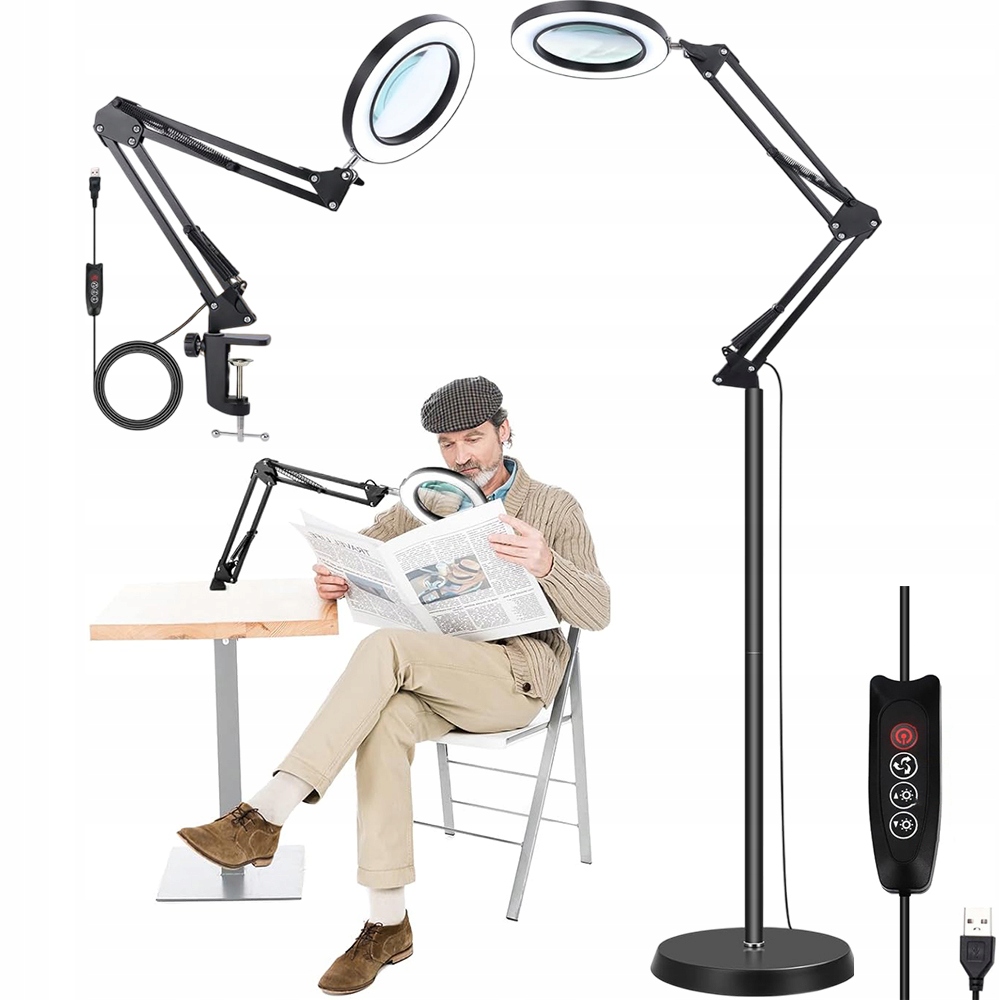 Lampa Led Lupa Sklo Lampa 10X 3000K 4500K 6500K 12W Led