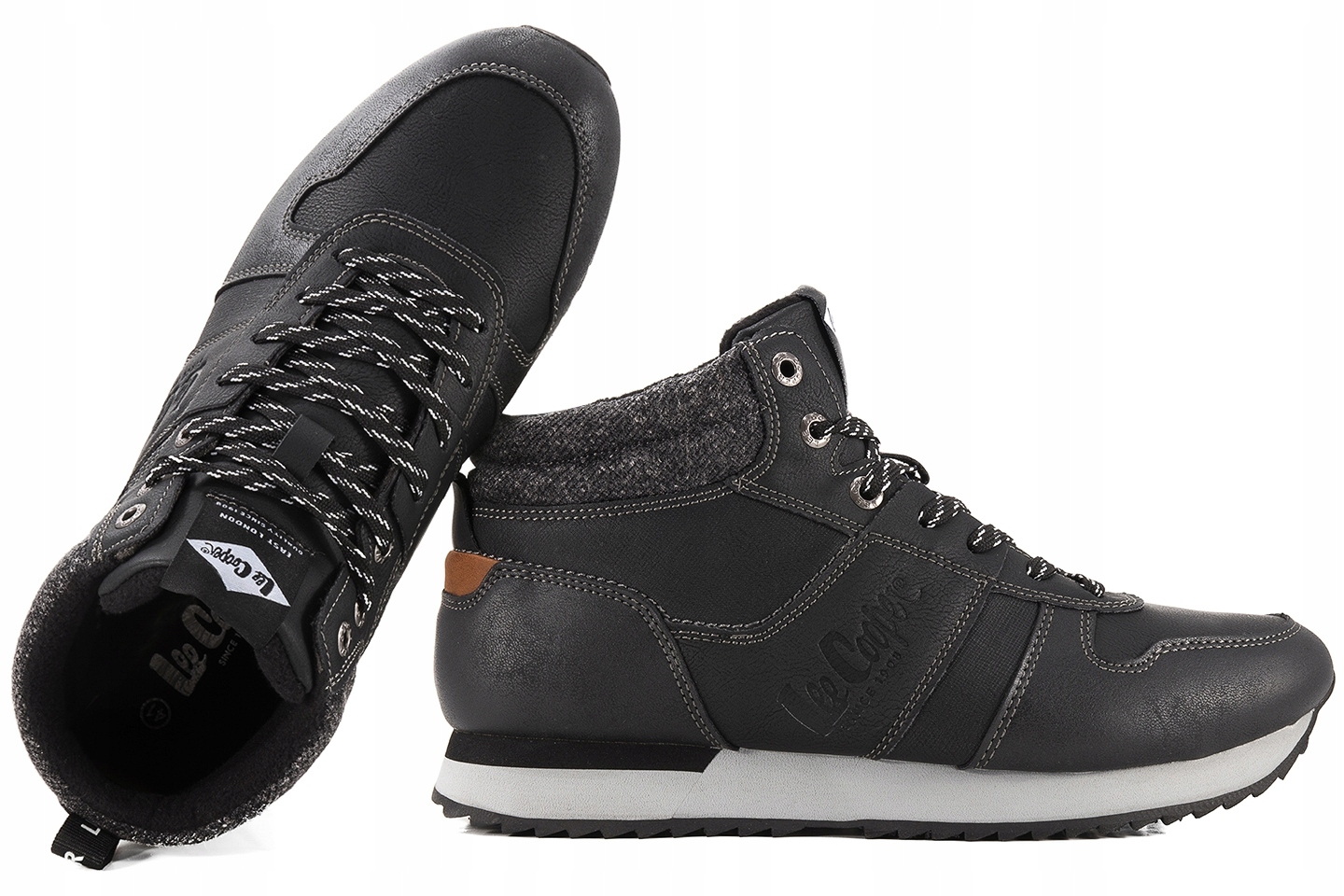 Lee Cooper LCJ22-31-1460M Pánské Zateplené Zimní Boty Černá 42