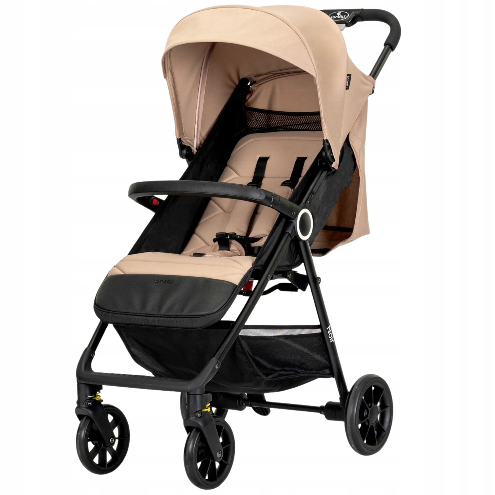 Wózek spacerowy spacerówka lekka do 22 kg Lorelli Noir beżowy tylko 5kg