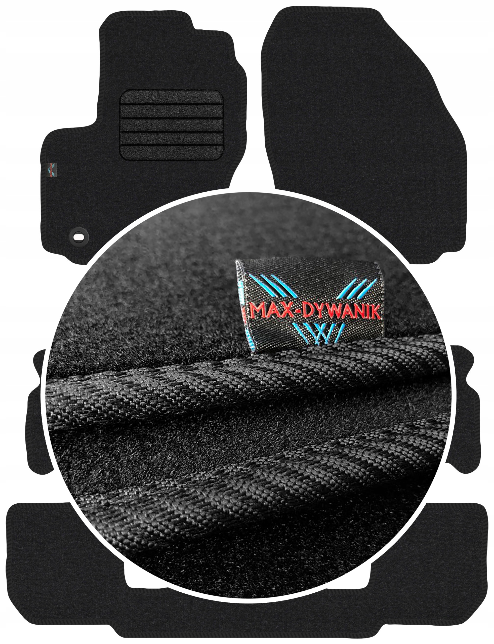 Ford S-Max I 7os 2006-2010 Koberce do auta