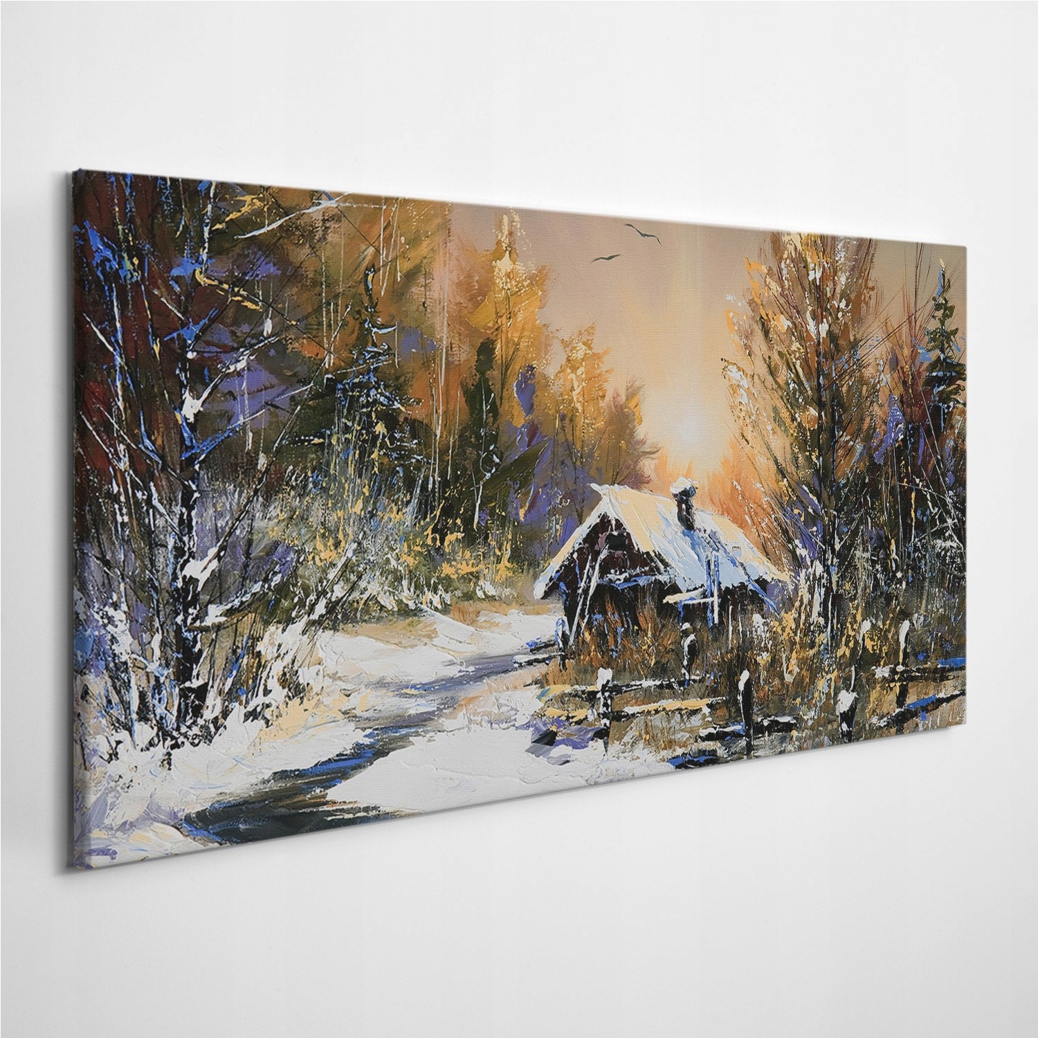 

Fotoobraz z zdjęciem Chata Zima Krajobraz 120x60