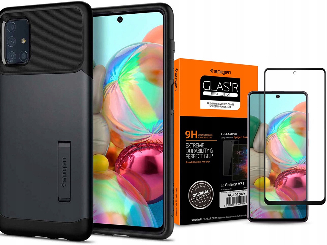 

Spigen Slim - Etui Obudowa Do Galaxy A71 +szkło Fc