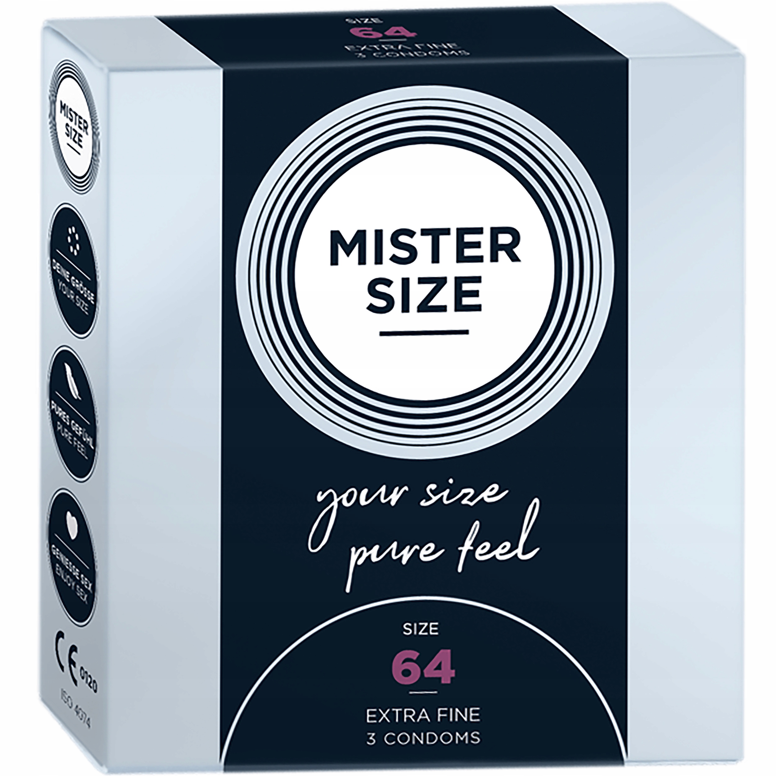 

Prezerwatywy Mister Size Duży Rozmiar XL 64MM 3SZT