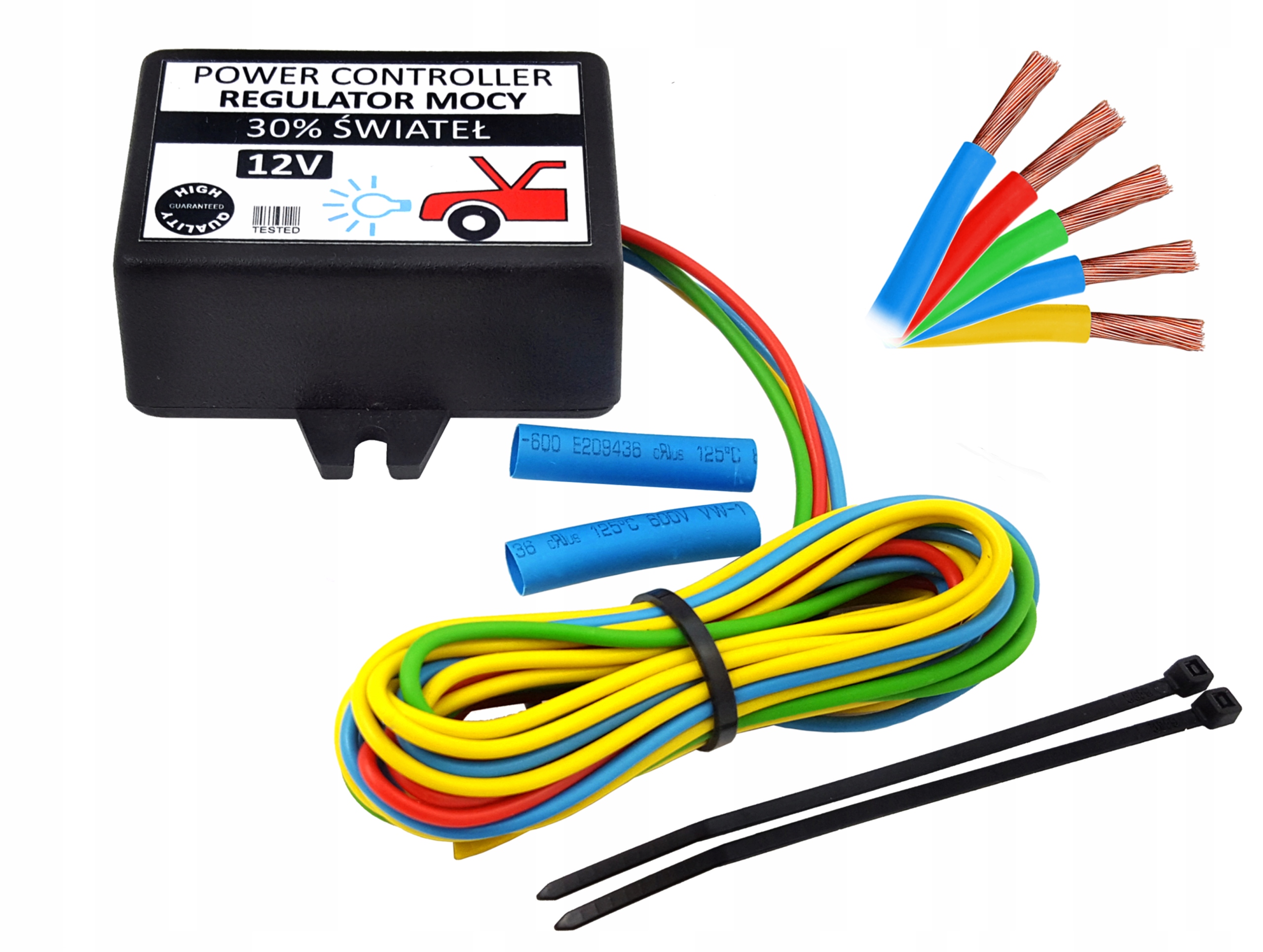 MODUŁ ŚWIATEŁ DZIENNYCH DROGOWYCH DŁUGICH 30% MOCY 12V