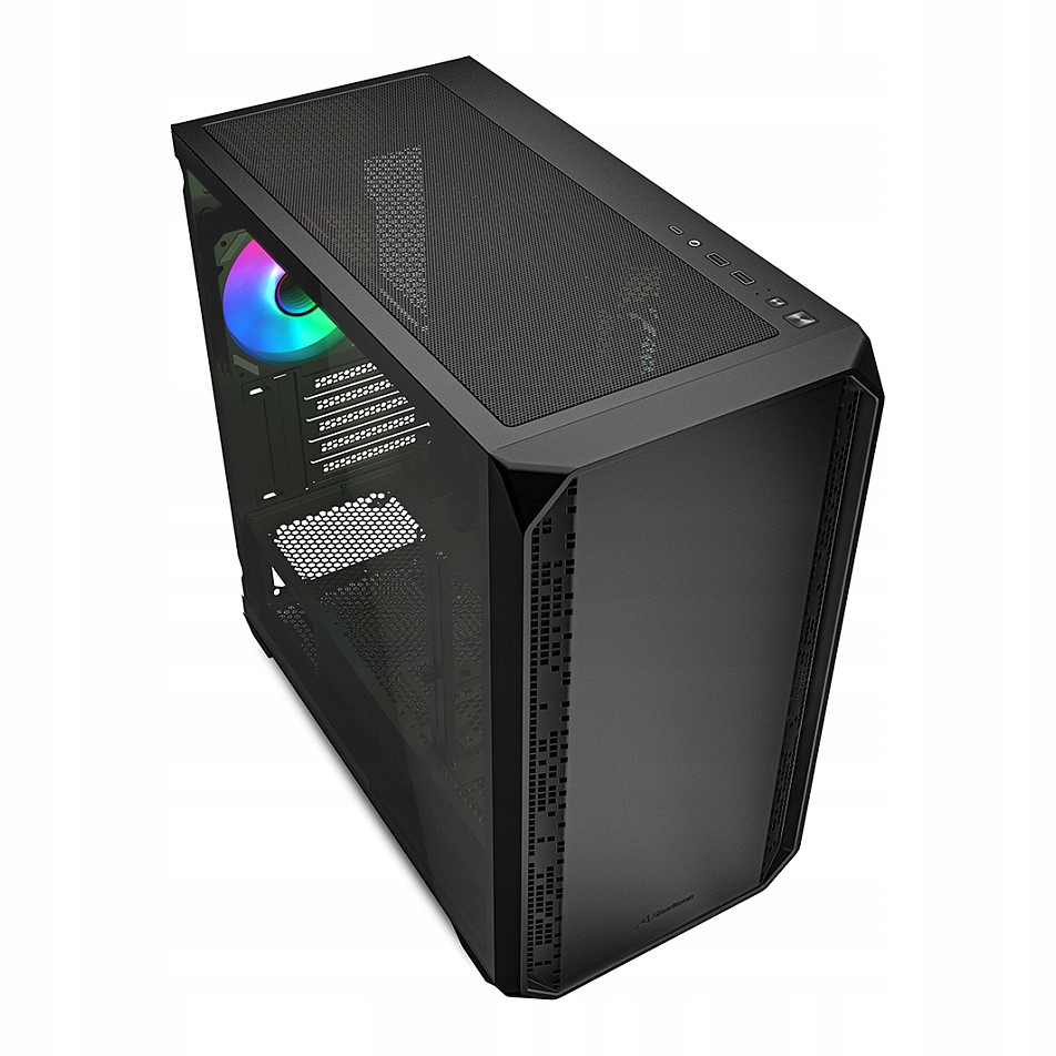 Sharkoon MK2 Rgb obudowa Micro-ATX z szybą hartowaną czarna
