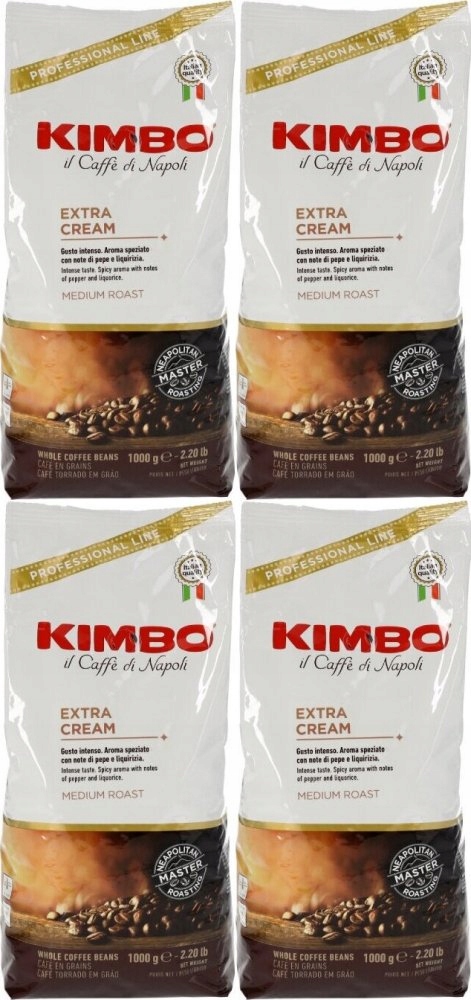 Kimbo Extra Cream kawa ziarnista 1 kg x4