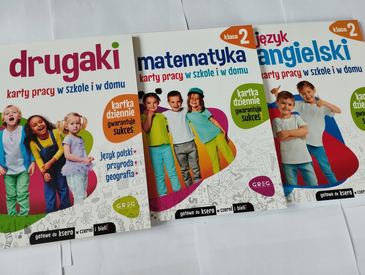 Karty Pracy kl. 2 Matematyka Angielski Drugaki Gre