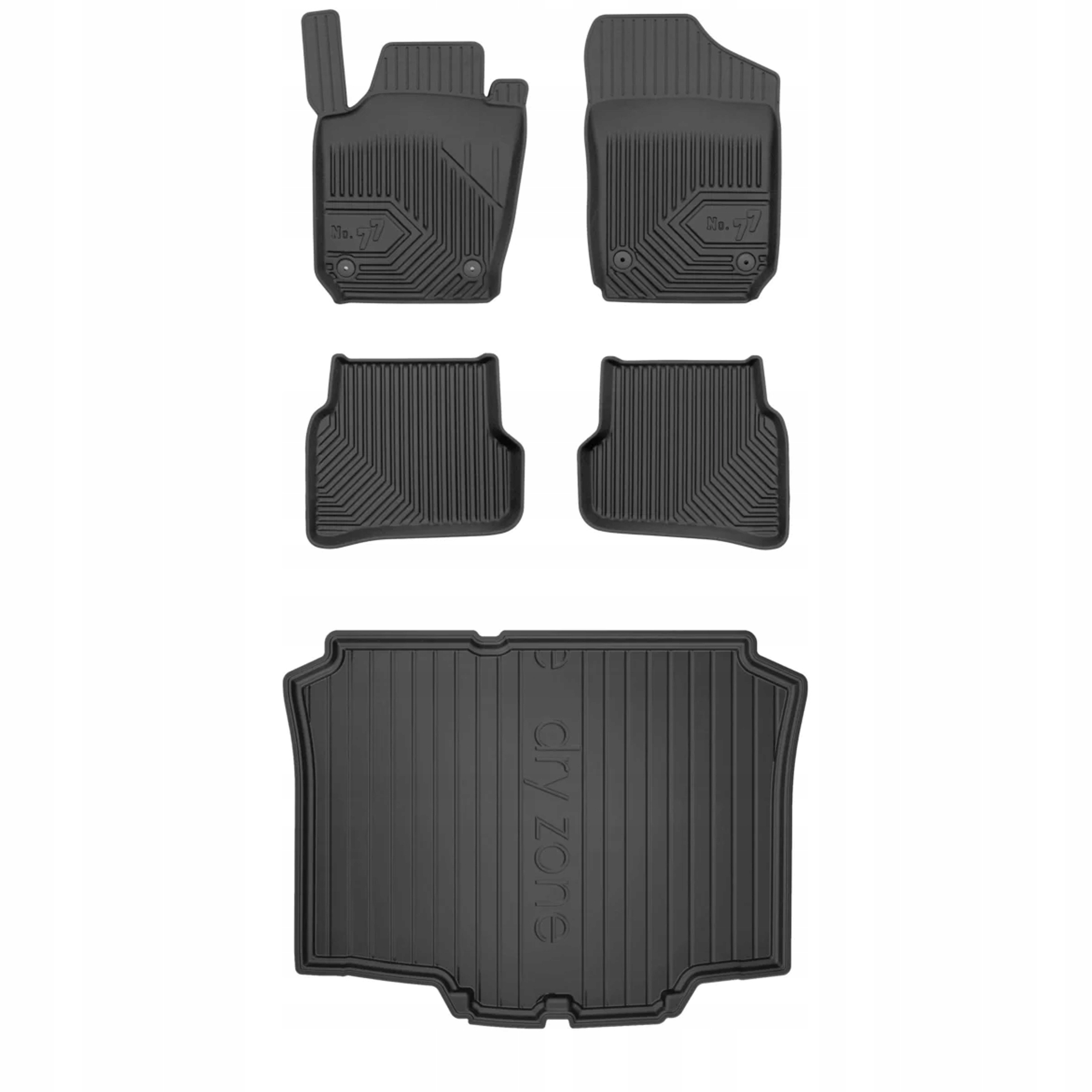 Gumová sada koberčekov a rohoží Seat Ibiza IV 2008-2017 Hatchback, 3-dverová