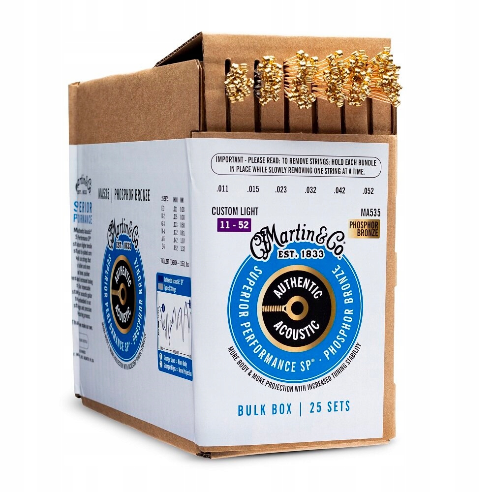 Martin BOXMA535 Custom Light (11-52) Aa Phosphor Bronze 92/8 25 balení