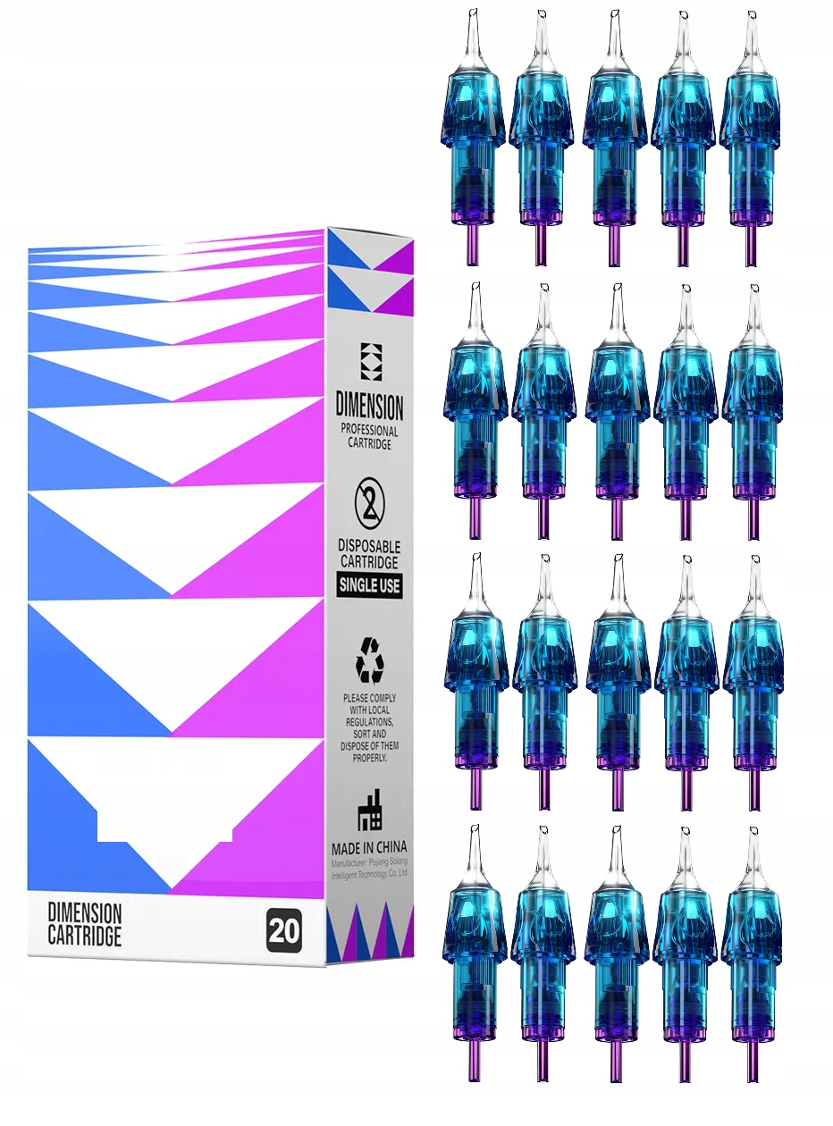 20 ks Kartridže Jehly na tetování Cnc Dimension MIX Tattoo Různé Tetování