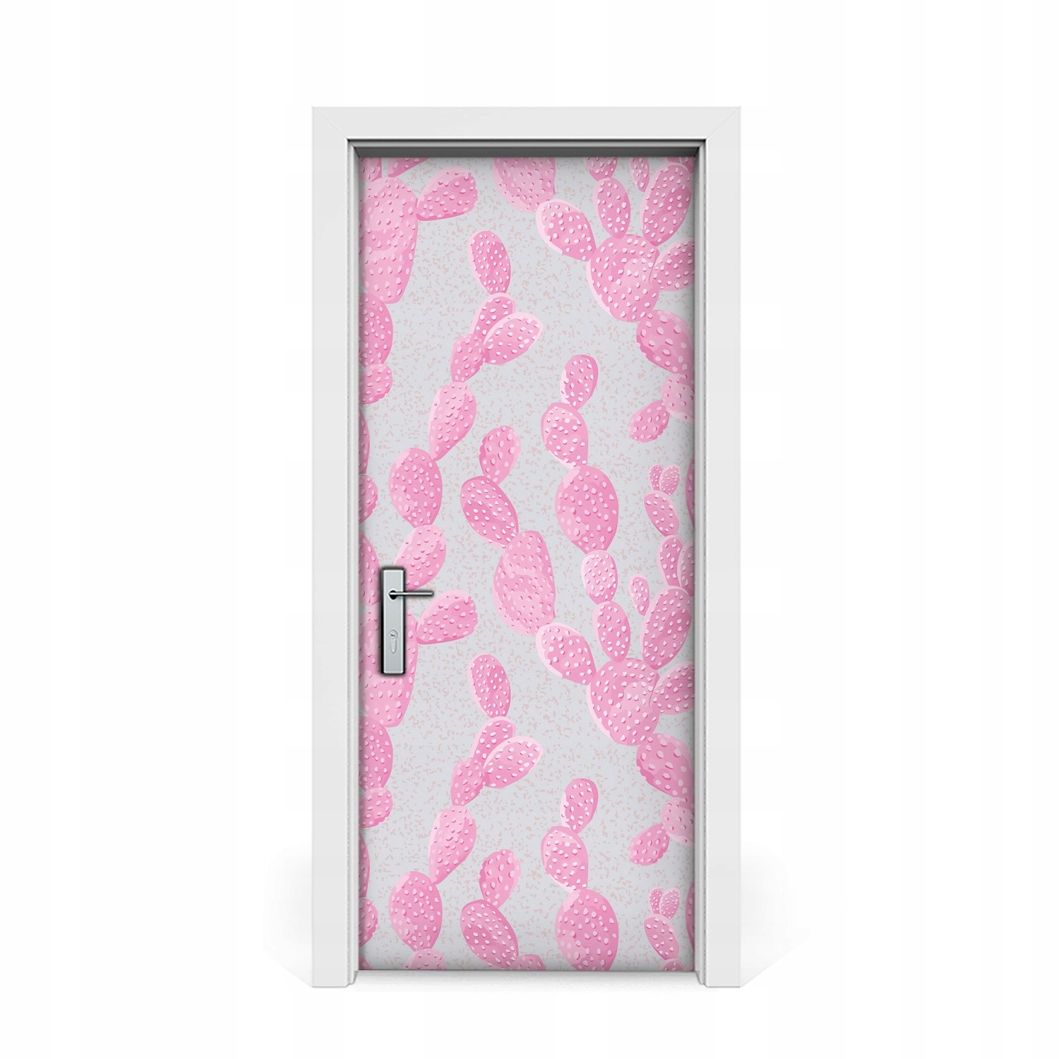 

Naklejka na drzwi okleina Różowy kaktus 85x205