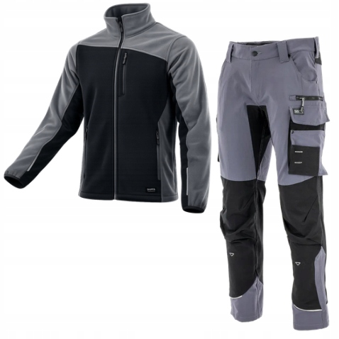 Pracovní oblečení Elastické stretch Spandex komplet Kalhoty fleece 50