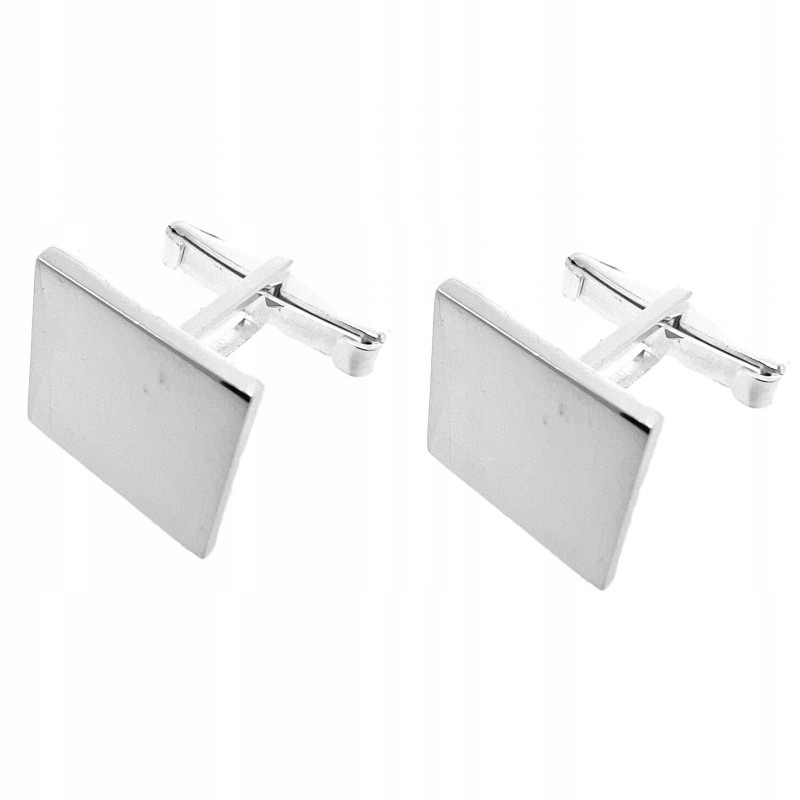 Spinki do mankietów s925 Twój grawer na prezent Materiał srebro