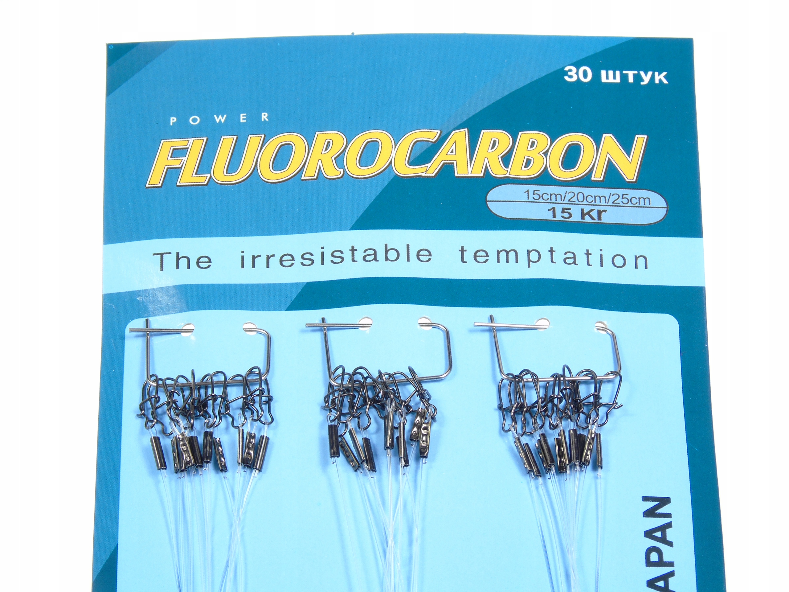 PRZYPONY FLUOROCARBONOWE 30szt JAPAN Model FLUOROCARBON