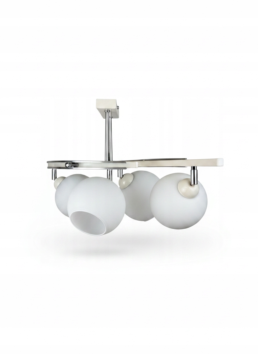 Stropná Lampa Luster Fiona 3 Béžová 3x E27 Euro-lamp Biela Otvorená Gulička