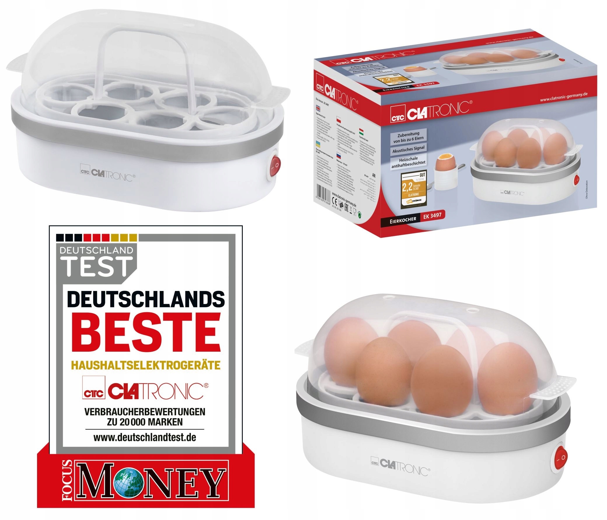 

Jajowar Do Gotowania Jajek Jaj Clatronic Ek 3497