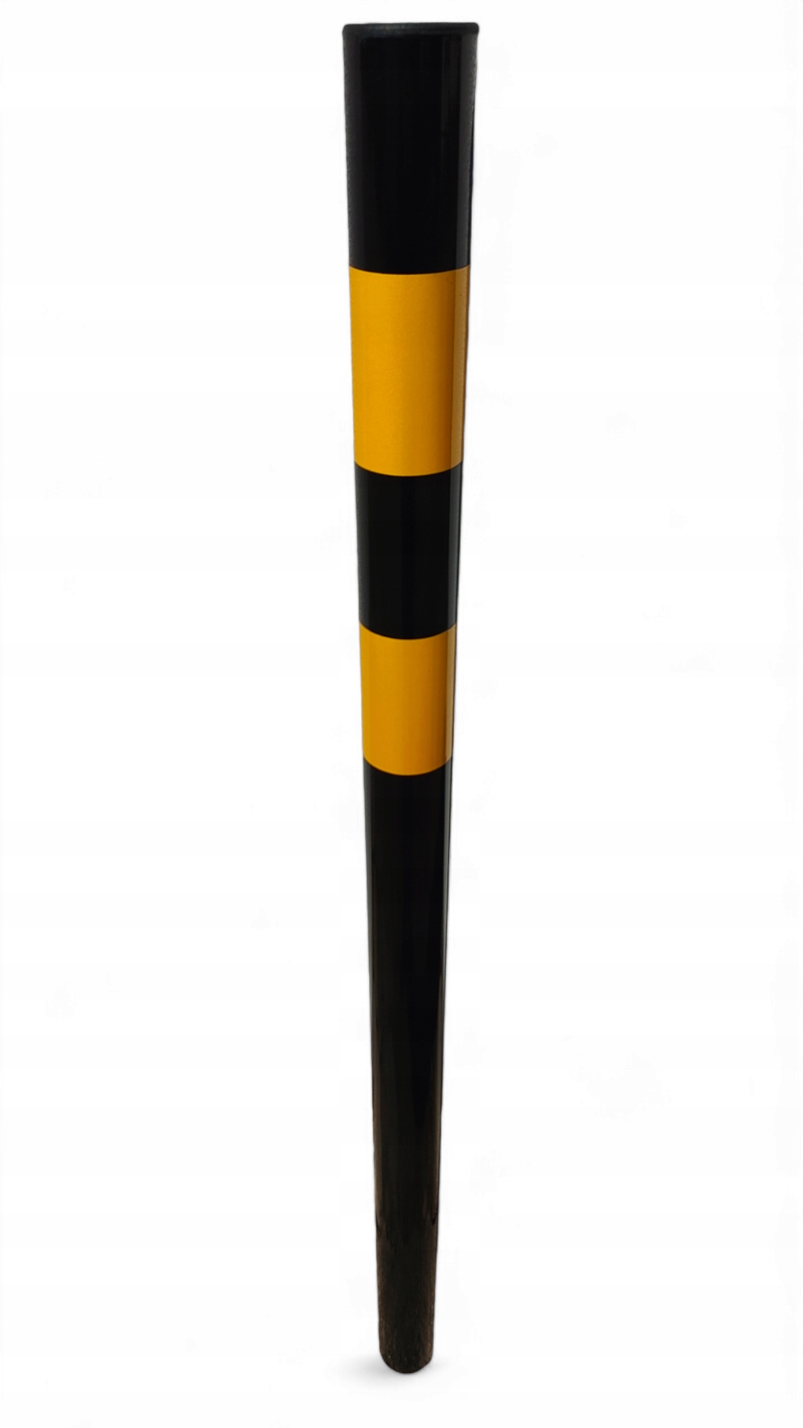 Kovový Výstražný Parkovací Sloupek Zakopaný Černý RAL9005 FI60 150CM