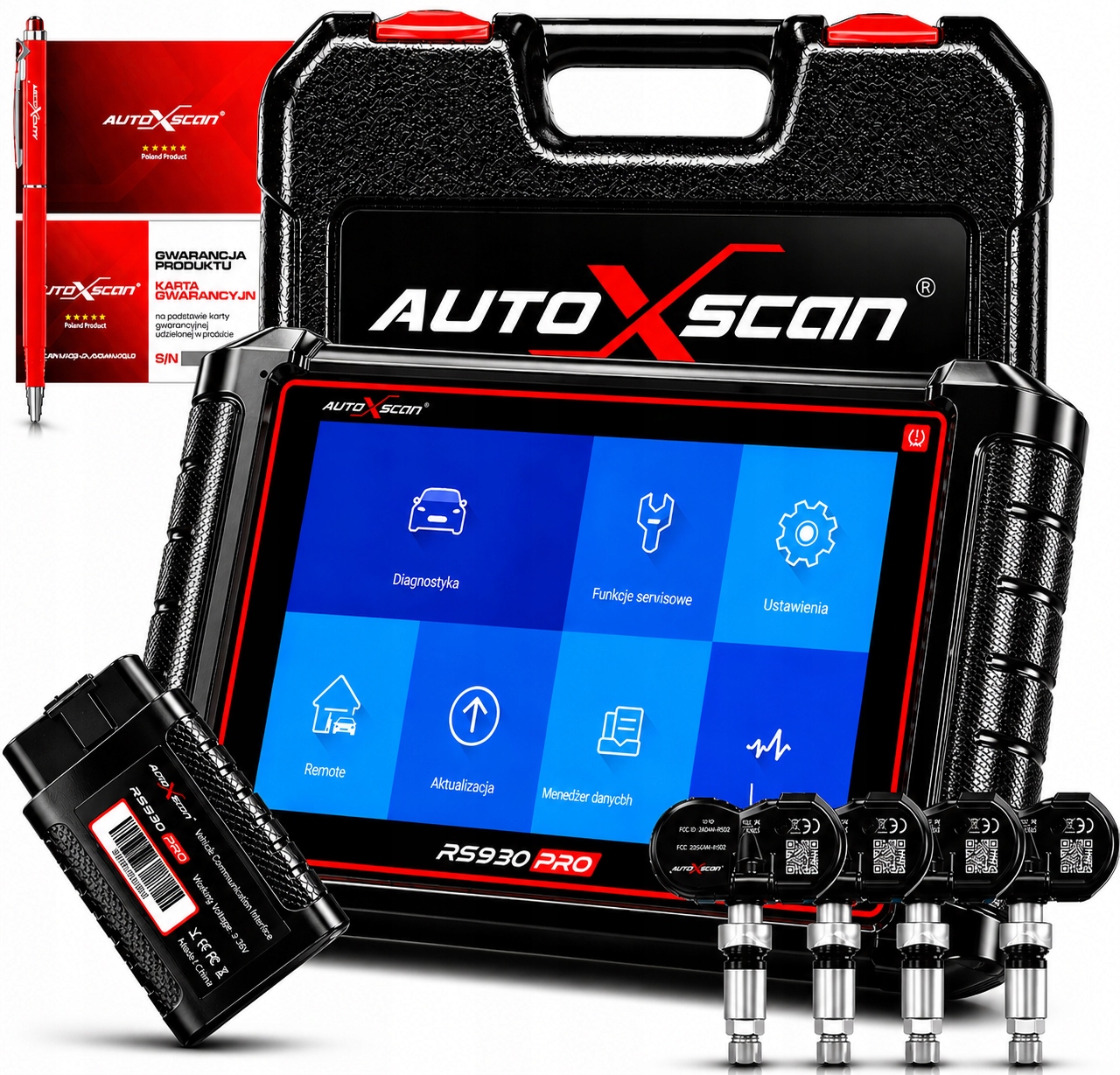 Diagnostický Nástroj Tpms Autoxscan RS930PRO 4 Senzory Tpms Pl