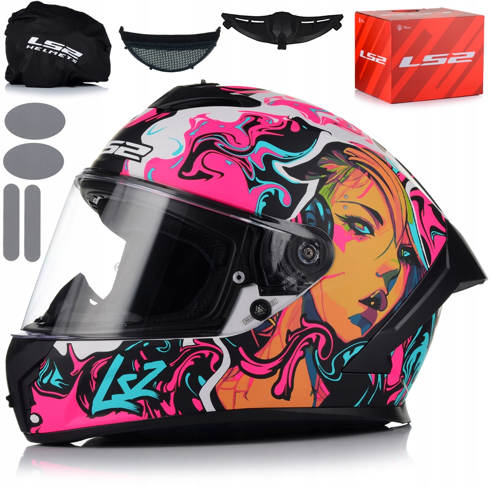 Motocyklová Prilba LS2 FF820 Rapid III Cyberg Systém Pinlock Ecer 22.06