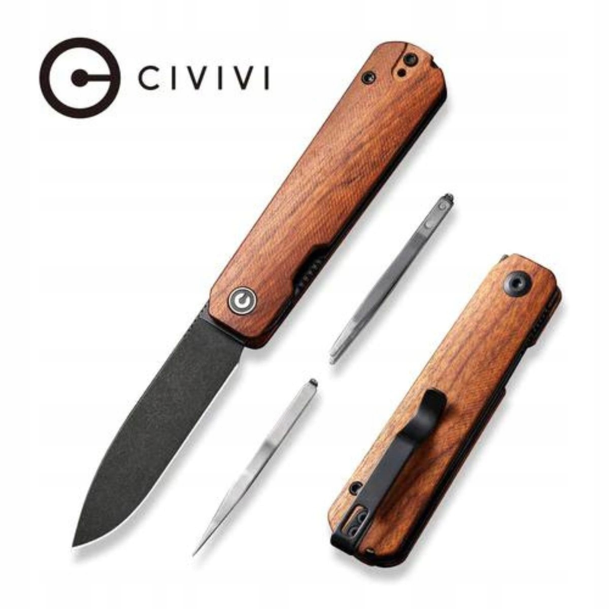 Nůž skládací Civivi Sendy Guibourtia Wood, Black (C21004A-2)