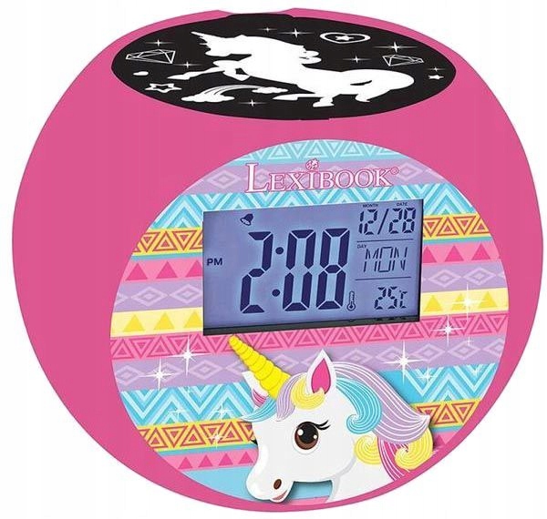 Lexibook Unicorno Unicorn Radiosveglia Con Proiettore, Effetti Sonori, Batt