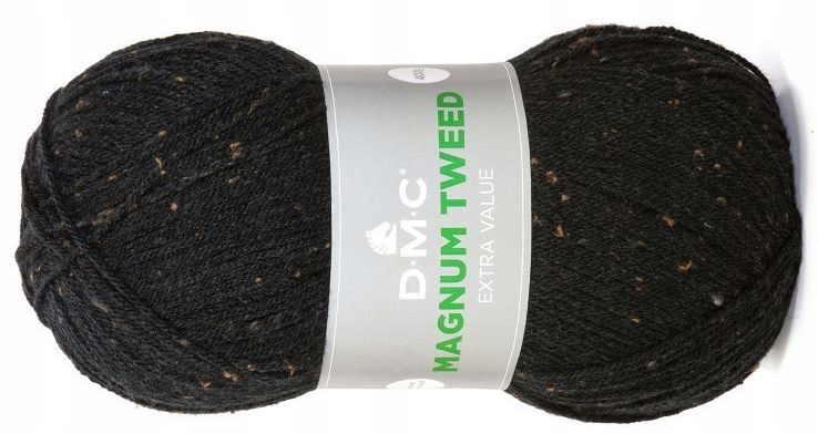příze Magnum Tweed DMC kol. 748 černá 400gr