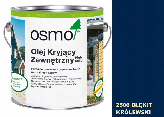 

Olej Kryjący Zewnętrzny 0,75 L 2506 Błękit Królews