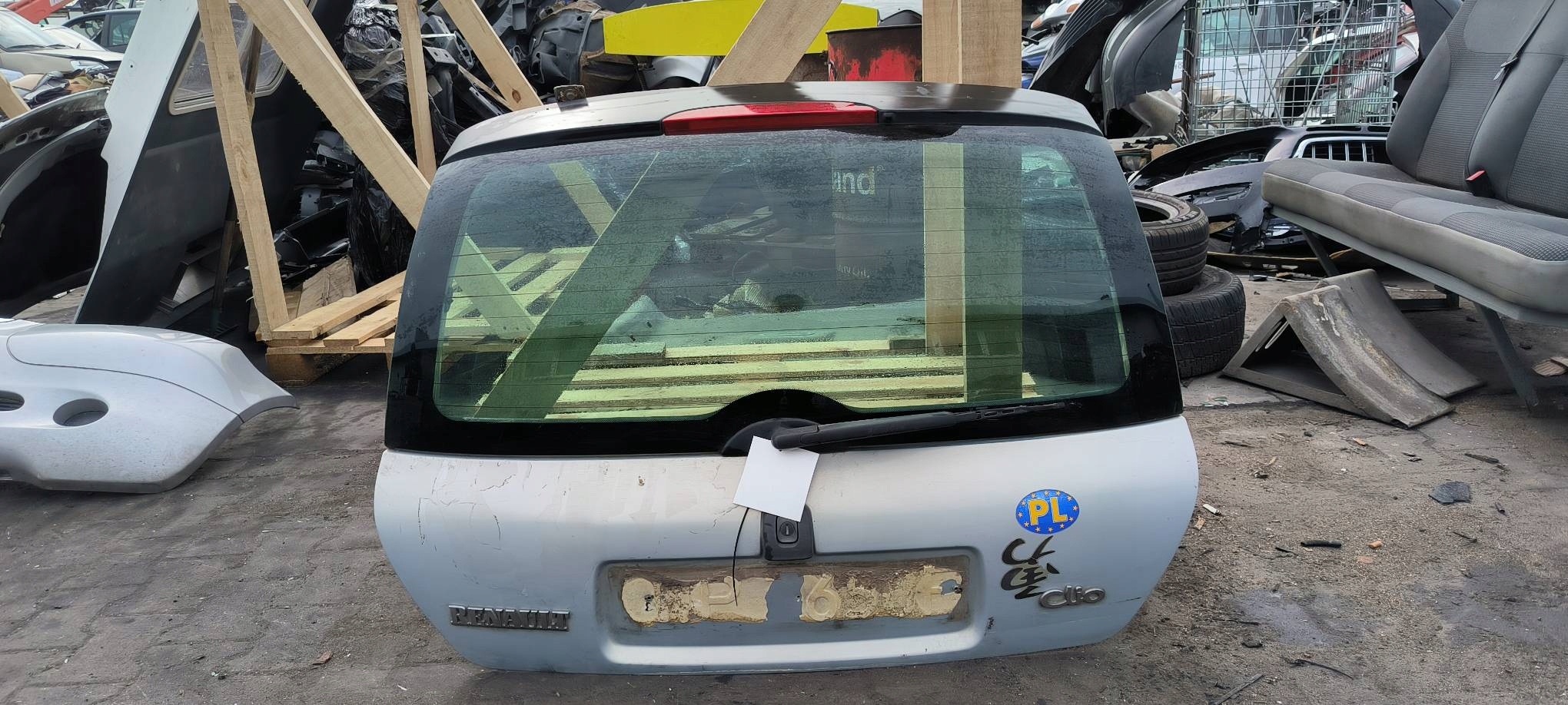 trunk door boot SREBRNA RENAULT CLIO II
