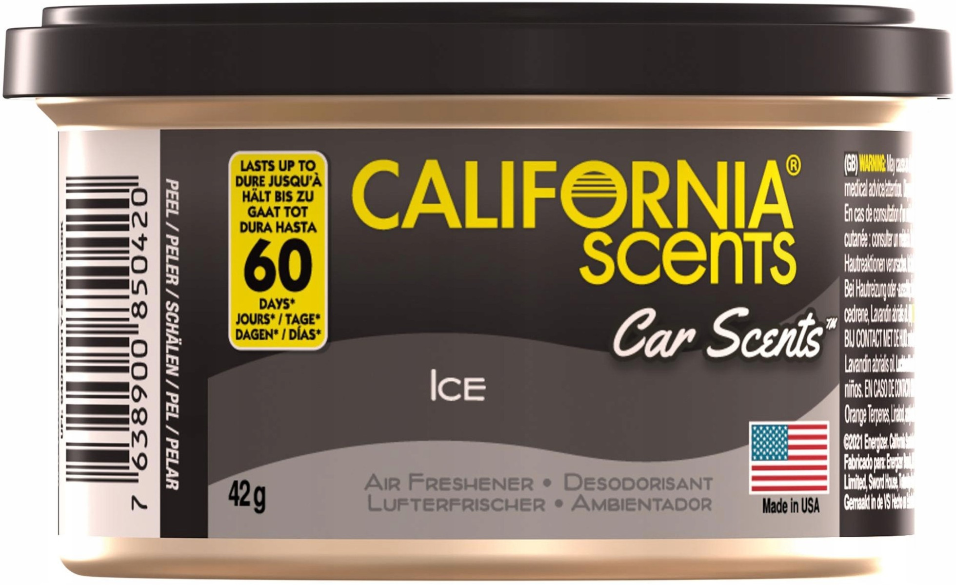 Puszka Zapachowa CALIFORNIA CAR SCENTS Ice 42g