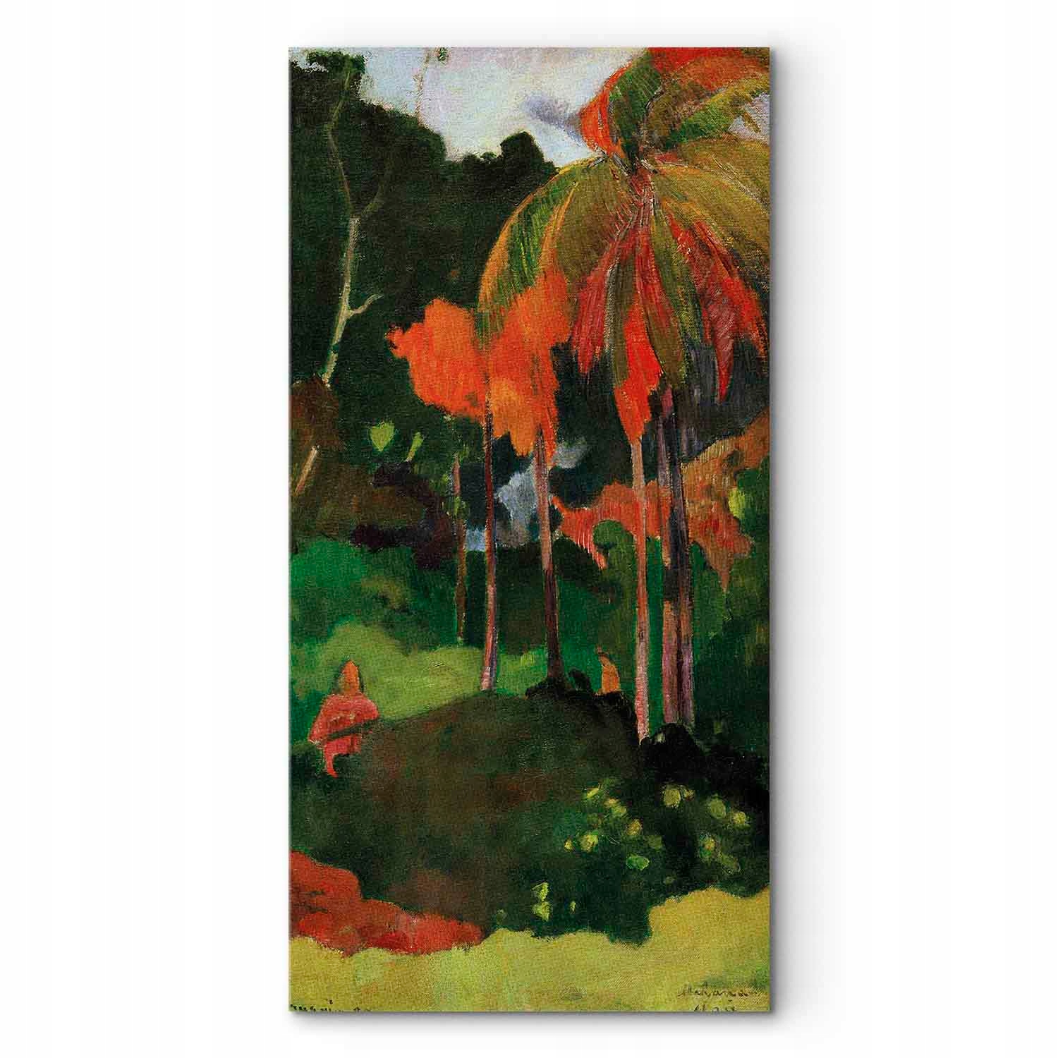 Obraz na plátně canvas Paul Gauguin Mahana maa I Chvíle pravdy 30x60 cm