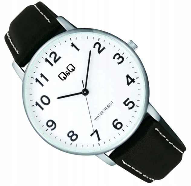 Klasický, Čitelný Elegantní Pánské Hodinky C64A-005P Na Koženém Řemínku