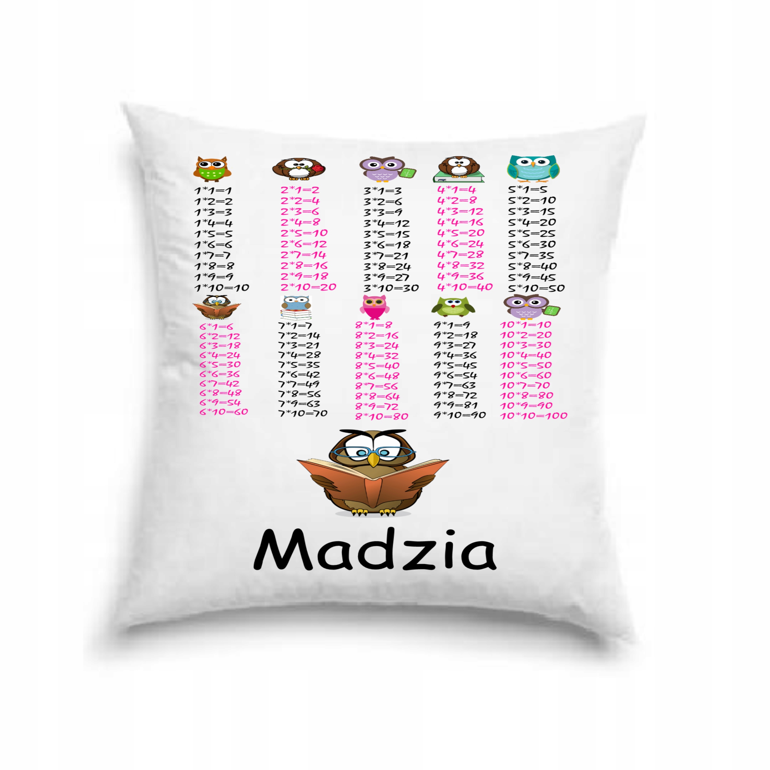 

Poduszka z tabliczką mnożenia imię