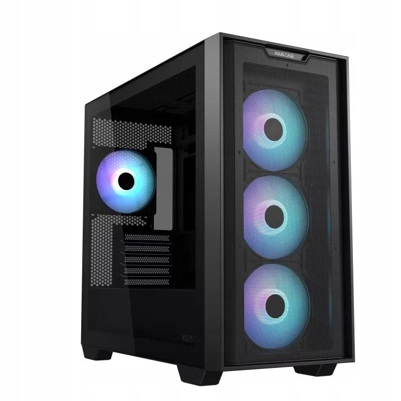 Asus Case A21 Plus 4x120MM Argb vetráky, podpora Btf, Mini-tower čierna