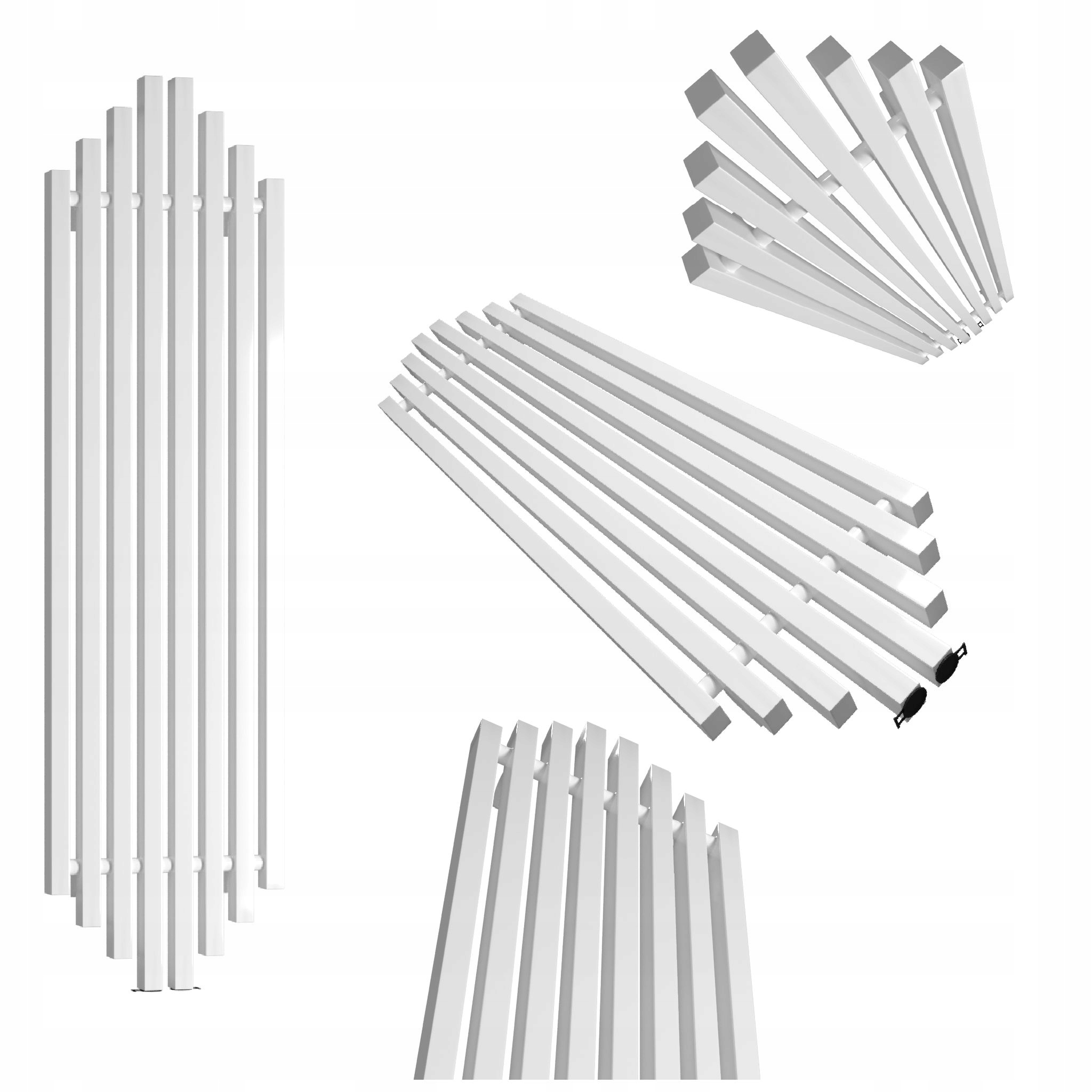 Dekorativní radiátor Bigben 160x38 bílý lesk