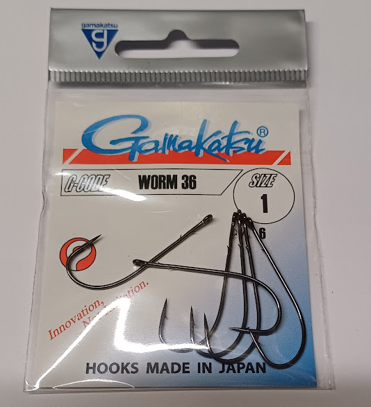 Haczyki Gamakatsu Worm 36 #1 op. 6szt. 146679-100
