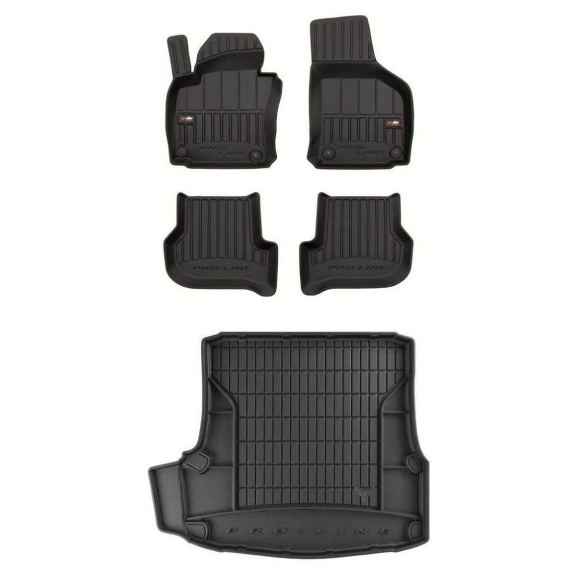 3D gumová sada koberců a rohožek Škoda Octavia II 2004-2013 Liftback