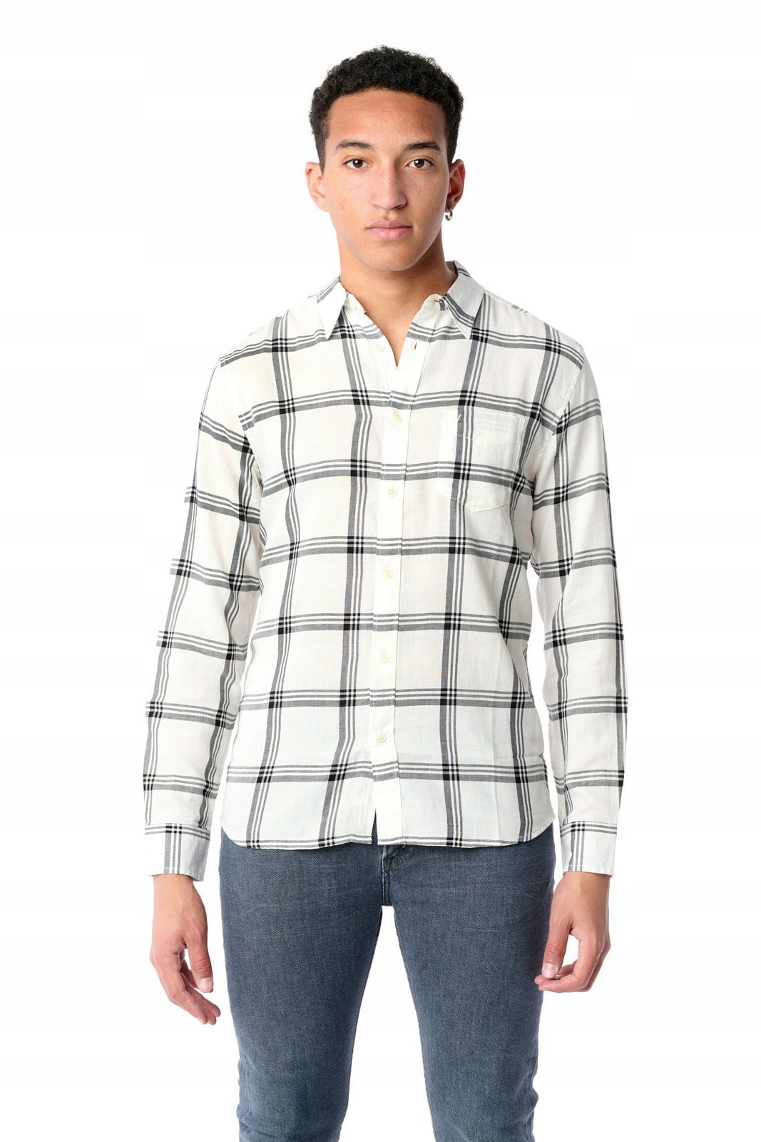 

Wrangler Ls 1 Pkt Shirt Off White W5A1OR737 M